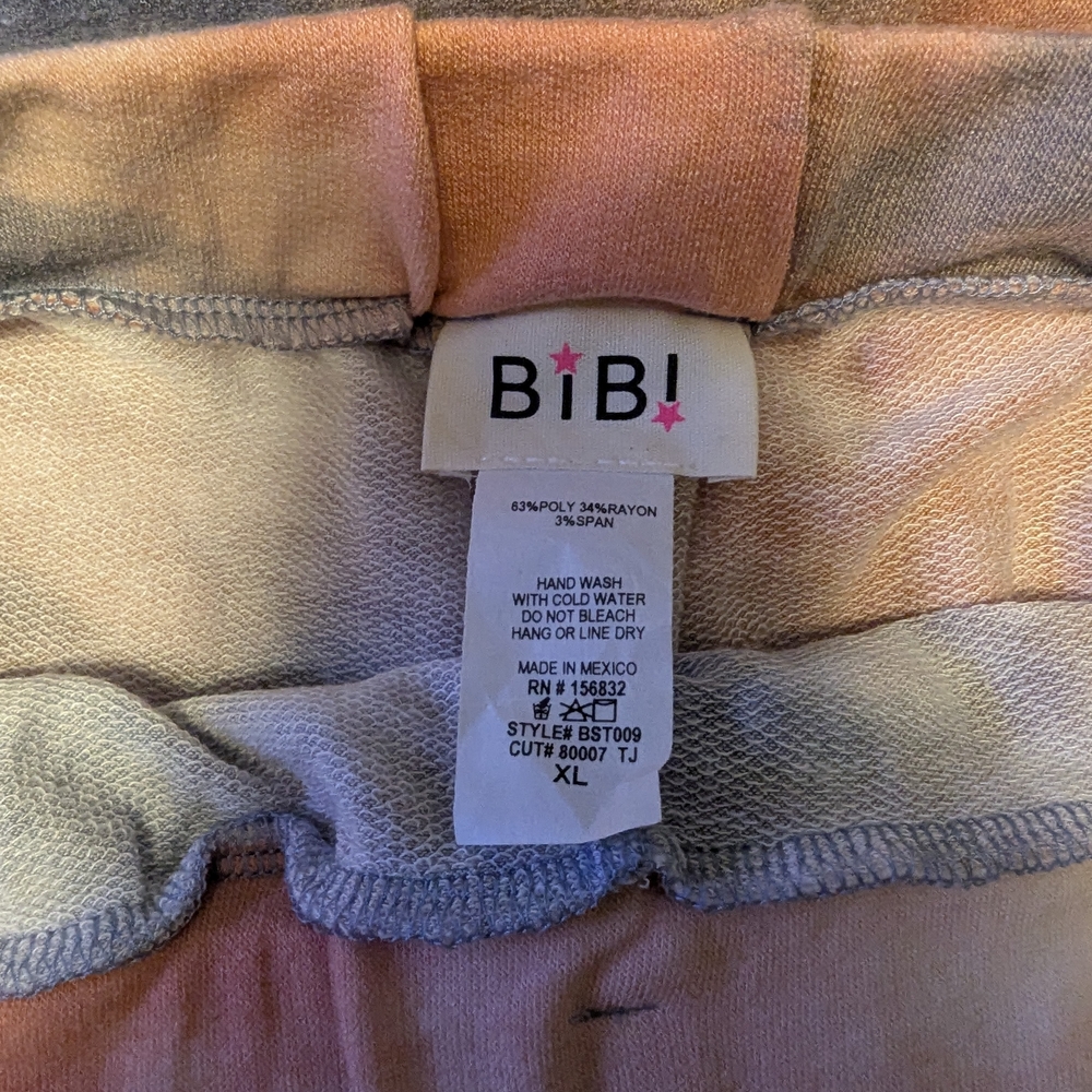 BiBi Women's Tie-Dye Casual Two Piece Lounge Set - Blue and Orange, NWOT - Picture 13 of 16